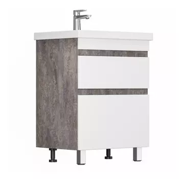 тумба без раковины напольная GRADEONIKA Кассандра 60см цемент