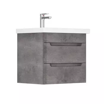 тумба без раковины подвесная GRADEONIKA Пегас 80см бетон темный