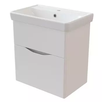 тумба c раковиной подвесная TOPLINE Marseille 60см белая