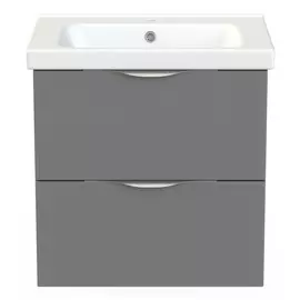 тумба c раковиной подвесная TOPLINE WoodLine 65-02 грей