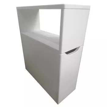 тумба для туалета с выдвижным ящиком и нишей 67х56х26см белый