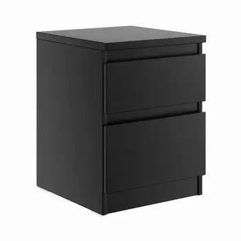 тумба прикроватная КАСТОР 2 ящика 370x490x400мм Дуб Венге ЛДСП