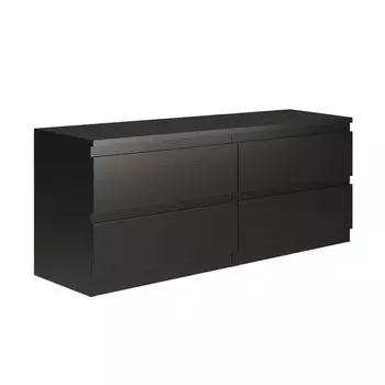 тумба КАСТОР 4 ящика 1297x542x396мм венге ЛДСП