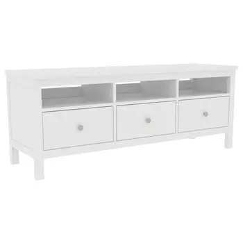 тумба под ТВ Кантри 1477х465х567мм белый сосна