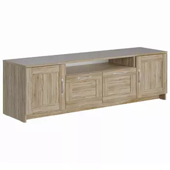 тумба под ТВ СИРИУС 2 двери и 2 ящика 1560x471x412мм сонома ЛДСП