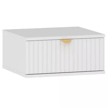 тумба подвесная Дакота 450х400х212мм меренга/белый ЛДСП/МДФ