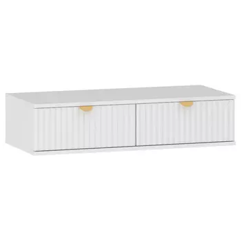 тумба подвесная Дакота 900х400х212мм меренга/белый ЛДСП/МДФ