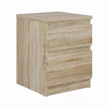 тумба прикроватная КАСТОР 2 ящика 373x492x396мм сонома ЛДСП