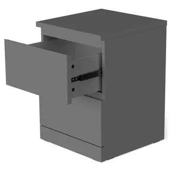 тумба прикроватная Варма 2 400х540х400мм серый ЛДСП