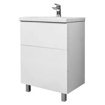 тумба с раковиной Gem , 60 см, напольная, белый
