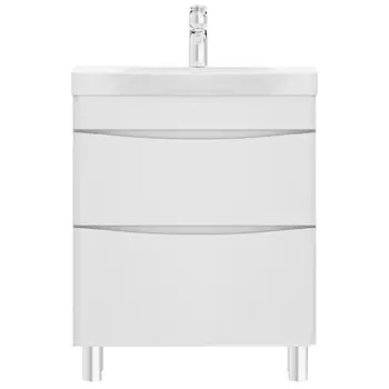 тумба с раковиной AM.PM Like 65 см напольная белый глянец