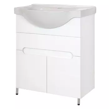 тумба с раковиной напольная TOPLINE Rio 70см белая