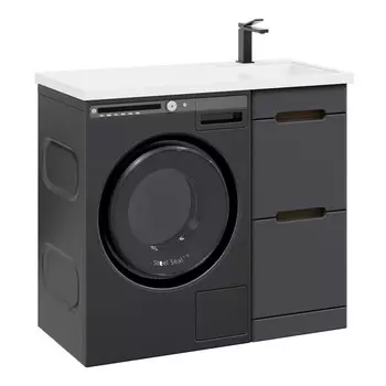 тумба с раковиной напольная VANNIKA Faro 40х100см правая серый софт тач