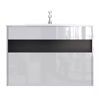 тумба с раковиной подвесная AM.PM Func 100см белый глянец