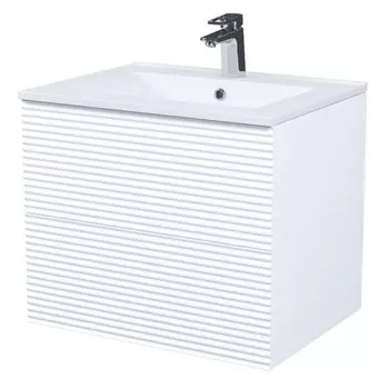 тумба с раковиной подвесная IDDIS Bild 60см с ящиками белая