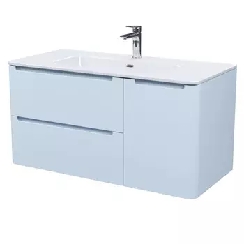 тумба с раковиной подвесная IDDIS Edifice 100см голубой