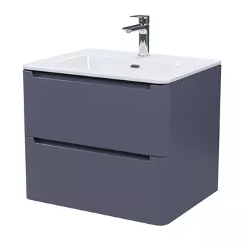 тумба с раковиной подвесная IDDIS Edifice 60см темно-серый