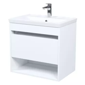 тумба с раковиной подвесная IDDIS Zodiac X 60 см с нишей белая