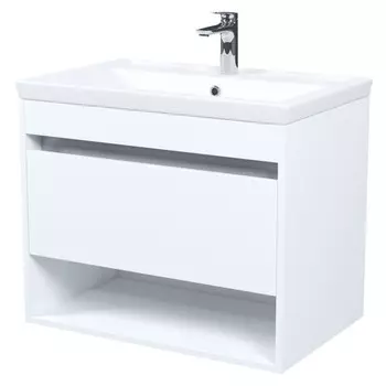 тумба с раковиной подвесная IDDIS Zodiac X 70 см с нишей белая