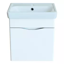 тумба с раковиной подвесная TOPLINE Monaco 50 см белая