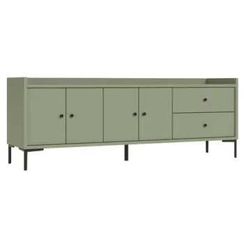 тумба ТВ Teravvio с закрытыми полками 1802х400х650мм нума ЛДСП