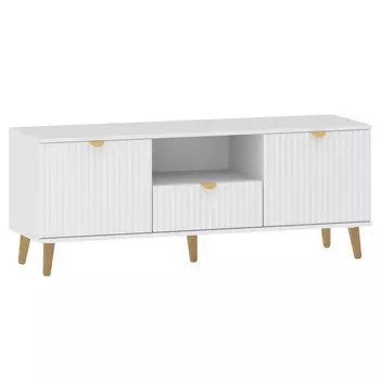 тумба ТВА Дакота 1350х400х525мм меренга/белый ЛДСП/МДФ