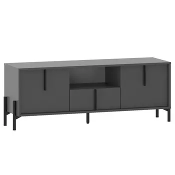 тумба ТВА Тео 1400х400х512мм антрацит ЛДСП