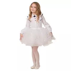 юбка детская белая серебристая р.116-60