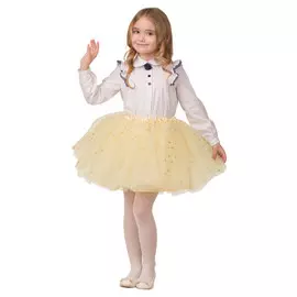 юбка детская желтая золотистая р.116-60