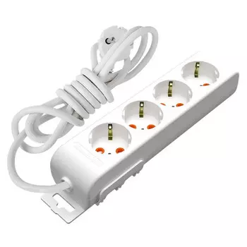 удлинитель MUTLUSAN RI-TECH 4 гнезда со шторками 5м белый