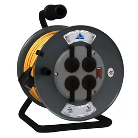 удлинитель на металлической катушке 4 гнезда 30м с/з ПВС 3х1,5