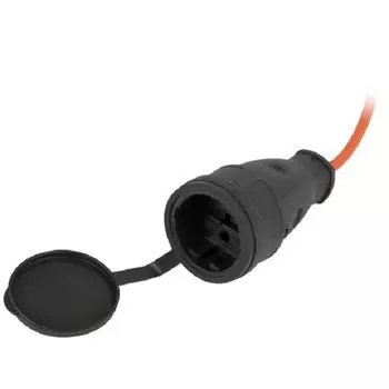 удлинитель на пластиковой катушке ЭРА 20м 1-местный ПВС 6/з IP44 2х0,75мм черный