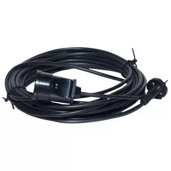 удлинитель Реальная Электрика 5м 1 гнездо б/з 6А ПВС 2х0,75 черный