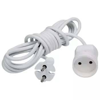 удлинитель РЕАЛЬНАЯ ЭЛЕКТРИКА 10м 1 гнездо б/з ПВС 2х0,75 белый