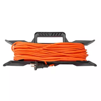 удлинитель силовой на рамке GLANZEN 1 гнездо ПВС 2х0,75мм 10м 6А IP20 оранжевый