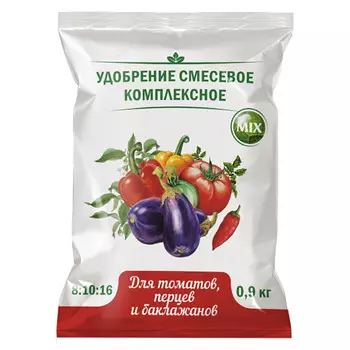 удобрение минеральное для томатов, перцев, баклажанов Нов-Агро 0,9кг