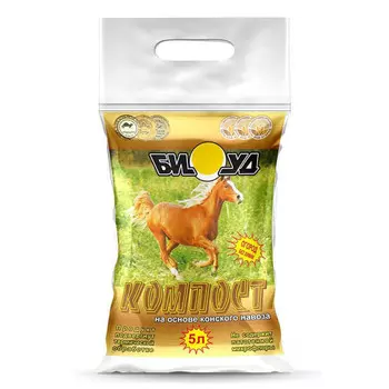 удобрение органическое Биуд-Компост марки КОН (конский) 5 л