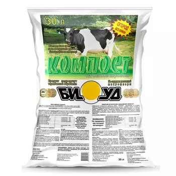 удобрение органическое Биуд-Компост марки КРС (коровий) 30 л