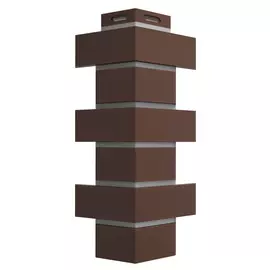 угол для фасадной панели DOCKE Flemish коричневый 420мм