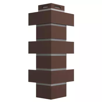 угол для фасадной панели DOCKE Flemish 420мм коричневый