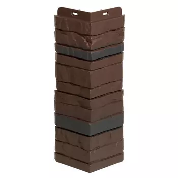 угол для фасадной панели DOCKE Stein 400мм темный орех