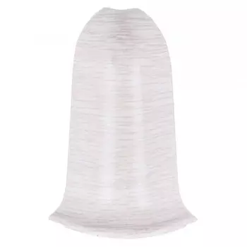 угол наружный для плинтуса ИДЕАЛ Классик 55 Дуб айсберг ПВХ