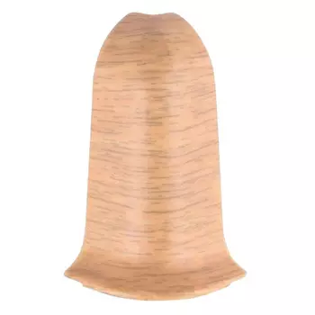 угол наружный для плинтуса ИДЕАЛ Классик 55 Дуб светлый ПВХ