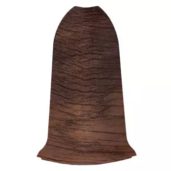 угол наружный для плинтуса LIDER 62мм глянец дуб тёмно-коричневый 2шт.