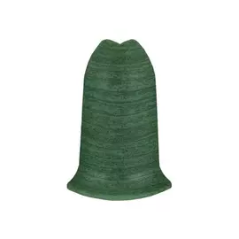 угол наружный для плинтуса ПВХ ИДЕАЛ Комфорт 55мм Зеленый 2шт.