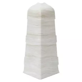 угол наружный для плинтуса ПВХ SALAG Lima 72мм Клен патина 1шт.