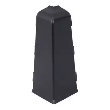 угол наружный для плинтуса ПВХ SALAG Lima 72мм Чёрный 1шт.