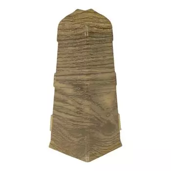 угол наружный для плинтуса ПВХ SALAG Lima 72мм Дуб Кипрский Медный 1шт.