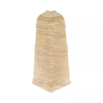 угол наружный для плинтуса ПВХ SALAG Lima 72мм Дуб Макиато 1шт.