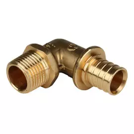 угольник аксиальный STOUT 20x1/2" НР для труб из сшитого полиэтилена